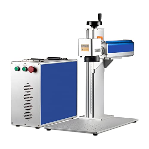 Cloudray Fiber Laser 30W Raycus Laser gravur Markier Maschine EU Stock No VAT Free Shipping Double Lens Engraver Metal Tainless Steel Faserlaser Markierungsmaschine With D69 Rotary Axis von Cloudray