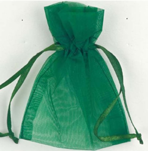 Club Green Organza Tasche, Forest grün, 100 x 75 mm, 10 Stück von Club Green