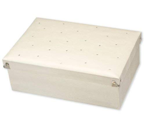 Club Green Satin/DIAMANT Keepsake Box, Elfenbeinfarben, 380 x 260 x 110 mm von Club Green