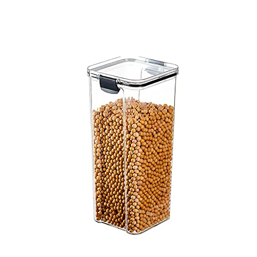 Cockjun Vorratsdosen mit deckel, Müsli Schüttdose, BPA frei Kunststoff Vorratsbehälter, luftdichte Aufbewahrungsbox Küche Vorratsdose küchen organizer für Diverse Körner Gersten (1800ml) von Cockjun