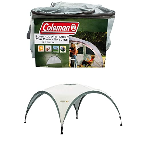 Coleman Event Shelter Pavillon, Regen- und Sonnenschutz Gartenpavillon für Partys, Strände, Festivals, Sportveranstaltungen oder Campingplätze, Stabile Stahlstangen Konstruktion, Hoher UV- Schutz von Coleman