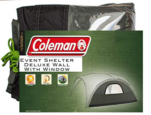 Coleman Seitenwand für Event Shelter Deluxe, 1 Pavillon Seitenteil mit Fenster, Seitenplane, dient auch als Sonnenschutz, Wasserabweisend, Grün von Coleman