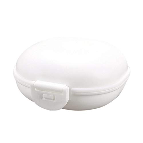 Colorful Seifendose Kunststoff Seifenschale Soap Container für Home Reisen Outdoor Camping (Weiß) von Colorful Home Deco