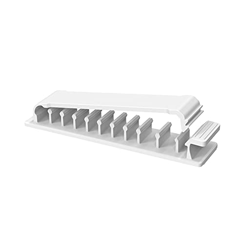 COLORFUL Kabelklemme selbstklebend, Kabelführung Schwarze Kabelhalter-Organisationsklemme Hochviskose Kabelclips für Ladekabel Wand Schreibisch Cable Clips cord (White) von Colorful Home Tool