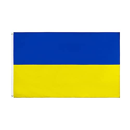 Colorful Home Tool Ukraine Flagge, 90 x 150 cm, Україна Fahne, Flagge des Europapokals Weltcups der Fans Flag Fanartikel für Europapokal, Partys, Festivals (As Shows) von Colorful Home Tool