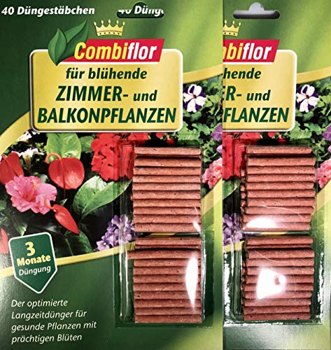 Combiflor Düngestäbchen 80 Stück Blühpflanzen Zimmerpflanzen Balkonpflanzen von Combiflor