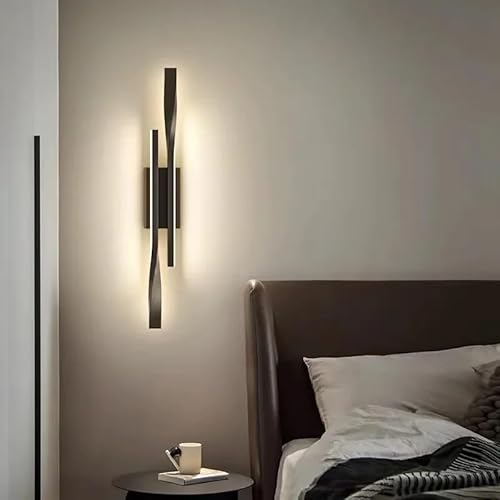 Comely LED Wandleuchte Innen,16W 2500LM Einfache Linien Moderne LED Wandbeleuchtung, 40CM LED Wandlampe Innen für Schlafzimmer, Arbeitszimmer, Schlafzimmer, Warmweißes Licht 3000K von Comely