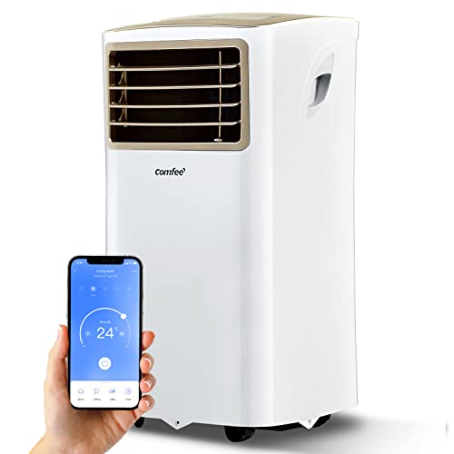 Comfee Mobiles Klimagerät Easy Cool 2.0, 7000 BTU 2,0kW, Kühlen&Ventilieren&Entfeuchten, Raumgröße bis 68m³(25㎡), APP-Steuerung/Alexa/Google Home/IFTTT, Mobile Klimaanlage mit Abluftschlauch von Comfee