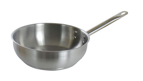 Commichef 20cm Sautépfanne aus JYH21CT Edelstahl mit Chromium und Titanium, Sauteuse von Commichef