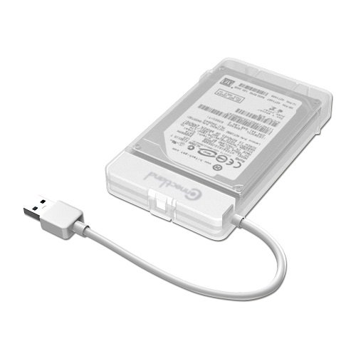 Connectland BE-USB3 – 322-wh Externes Gehäuse für Festplatte 2,5 USB 3.0 weiß von Connectland
