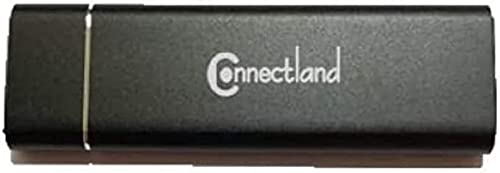 Connectland Externes Gehäuse USB 3.0 GEN1 (5 Gbps) für SSD M2 NGFF Schwarz von Connectland
