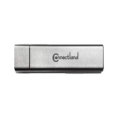 Connectland Externes Gehäuse USB 3.0 GEN1 (5 Gbps) für SSD M2 NGFF Silber von Connectland