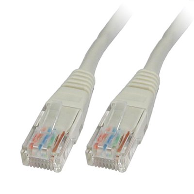 Connectland Netzwerk-Kabel RJ45 UTP Cat 5e weiß 15 m von Connectland