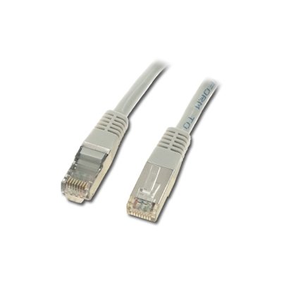 Connectland – Netzwerkkabel RJ45 Recht f/UTP CAT6, geschirmt, beige beige 20 m von Connectland