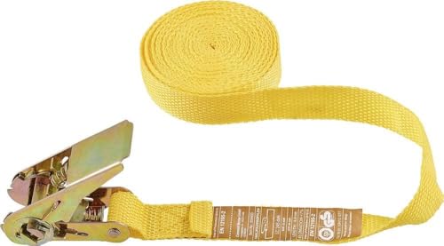 Connex Zurrgurt - Einteilig - 5 m x 25 mm - 245 kg maximale Belastbarkeit - Mit Spannratsche, ohne Haken - Aus Polypropylen / Spanngurt / Ladungssicherung / Ratschengurt / B34403 von Connex