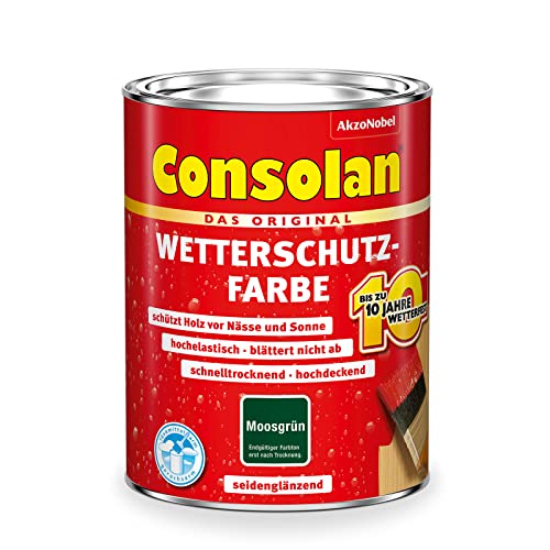 Consolan Wetterschutz-Farbe (2,5 l, moosgruen) von Consolan