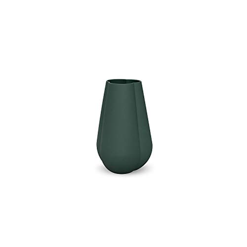 Cooee Design Clover 11cm Dark Green Vase, Keramik, 7 cm von Cooee Design