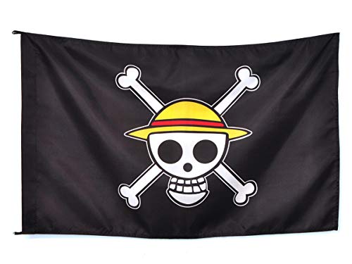 CoolChange One P. Flagge mit Jolly Roger | Fahne der Strohhutbande von Monkey D. Ruffy | 97x64 cm von CoolChange
