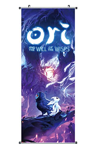 Großes Ori and the Will of the Wisps Rollbild | Kakemono aus Stoff | Poster 100x40cm von CoolChange