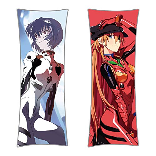 Rei & Asuka Dakimakura Kissenbezug | Neon Genesis Evangelion Umarmungskissen Bezug | 150x50cm von CoolChange