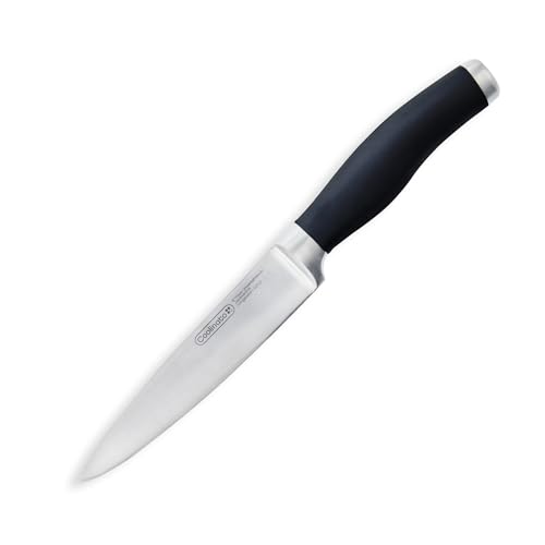 Coolinato Profi Küchenmesser - Universalmesser 15cm, extrem scharf, Japanischer Klingenstahl, Soft Grip Griff, Klingenschutz von Coolinato