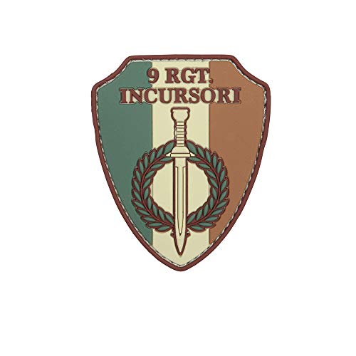 Copytec 9 RGT Incursori Italien Militär Rom Wappen Einheit 3D Rubber Patch 7x6cm #27115 von Copytec