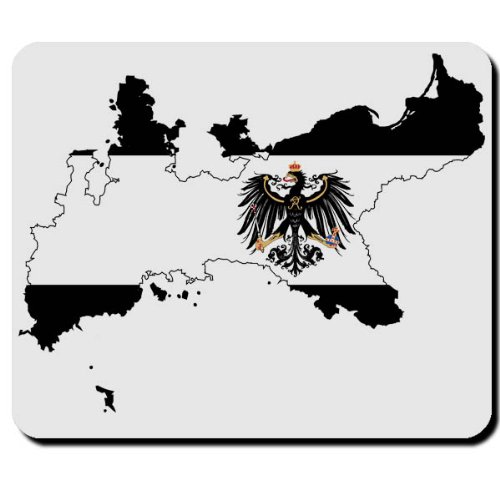 Preußen Landkarte Flagge Fahne Friedrich der Große Alter Fritz Adler - Mauspad Mousepad Computer Laptop PC #12872 von Copytec