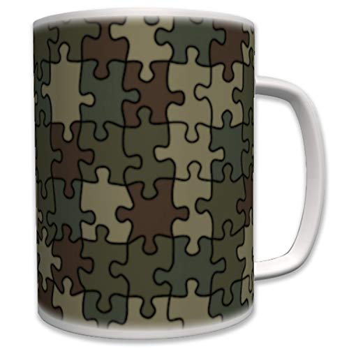 Puzzel Camouflage Tarnmuster Flecktarn- Tasse Becher Kaffee #6085 von Copytec