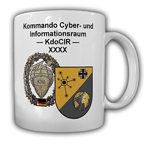 Tasse Kommando Cyber- und Informationsraum KdoCIR Bundeswehr Wappen Barettabzeichen Bonn Becher#22123 von Copytec