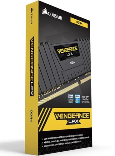 Corsair Vengeance LPX 16GB (2x8GB) DDR4 2666MHz C16 XMP 2.0 High Performance Desktop Arbeitsspeicher Kit (für AMD Ryzen) schwarz von Corsair