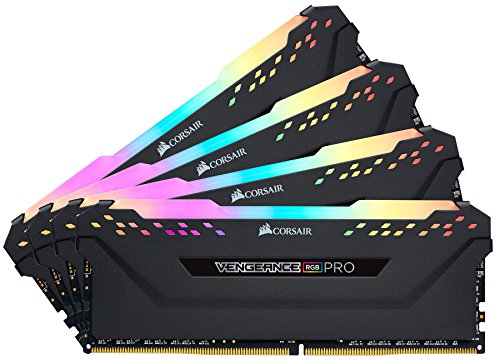 Corsair Vengeance RGB PRO 32GB (4x8GB) DDR4 3600MHz C18 XMP 2.0 Enthusiast RGB LED-Beleuchtung Speicherkit - schwarz von Corsair