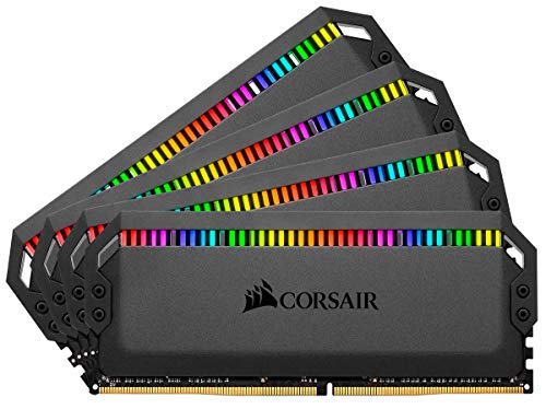 Corsair Dominator Platinum RGB 128GB (4x32GB) DDR4 3600 (PC4-28800) C18 1.35V AMD Optimierter PC Arbeitsspeicher - schwarz, CMT128GX4M4D3600C18 von Corsair
