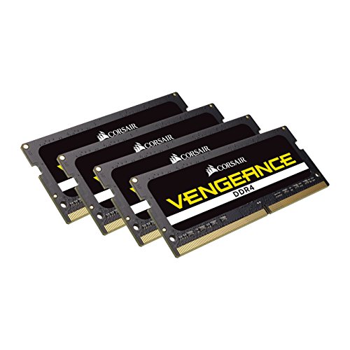 Corsair Vengeance SODIMM 64GB (4x16GB) DDR4 2666MHz CL18 Speicher für Laptop/Notebooks (Unterstützung für Intel Core™ i5 und i7 Prozessoren der 6. Generation) Schwarz von Corsair