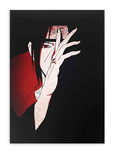 CosplayStudio Hochwertiges Naruto Wandbild auf Hartschaumplatte | Poster 30x42cm | Motiv: Itachi B von CosplayStudio