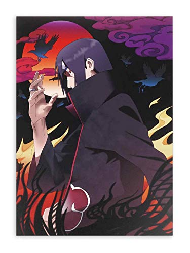 CosplayStudio Hochwertiges Naruto Wandbild auf Hartschaumplatte | Poster 30x42cm | Motiv: Itachi C von CosplayStudio