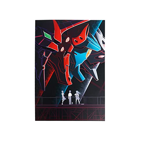 CosplayStudio Hochwertiges Neon Genesis Evangelion Wandbild | EVAs und Children auf Hartschaumplatte | NGE Poster | 30x42cm von CosplayStudio