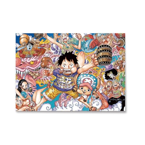 CosplayStudio Strohhut-Piratenbande Wandbild für One Piece Fans| Party Poster | Hartschaumplatte | 30x42cm von CosplayStudio