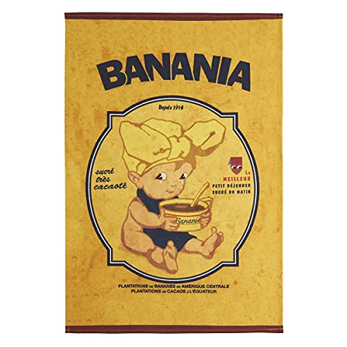 Coucke Geschirrtuch Banania Bambus – Farbe – Gelb, Größe – 50 x 75 cm, Baumwolle von Coucke
