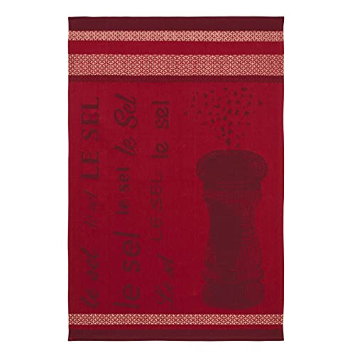 Coucke Handtuch aus Baumwolle, Jacquard, 20 x 30 cm, 100% Baumwolle, Rot von Coucke