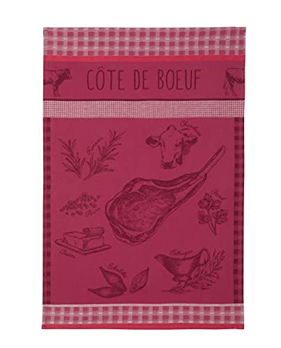 Coucke Geschirrtuch aus Baumwolle, herzhafte Köstlichkeiten (Cote de Boeuf) von Coucke