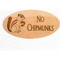 Chipmunks Schild, Personalisiert Mit Deinem Text, Süßer Chipmunk, Tierschild von CountryTouchStore