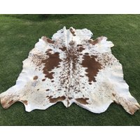 Kuhfell Teppiche Braun Und Weiß -Best Living Decor Rugs - Brindle Cowhide Area von CowhideGoods
