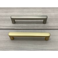 3.75" 5" Küchenschrank Schrank Griffknopf Gebürstet Gold Hellgold Griff Silber Nickel Pull Möbelknopf 96 128mm von CozyChiccc