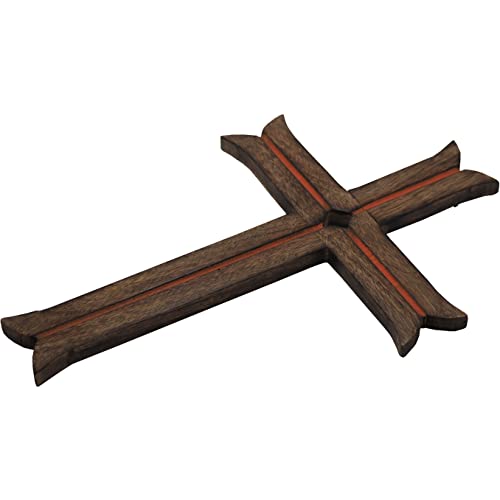 Craft&Style Kruzifix Christus Kreuz klassisch schlichtes Holz natur braun HxB: 38x20cm von Craft&Style