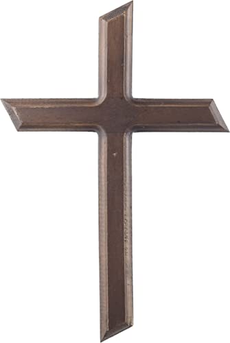 Craft&Style Kruzifix Holzkreuz Wandkreuz schlichtes dunkles Holz natur braun HxB: 30x20cm von Craft&Style