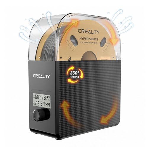 Creality Offiziell Filament Trockner für 3D Drucker Filament, 3D Drucker Filament Dryer, 360° Surround Heizung, Staubdicht und Feuchtigkeitsdicht, für 1.75mm, 2.85mm Filament für PLA PETG ABS TPU von Creality