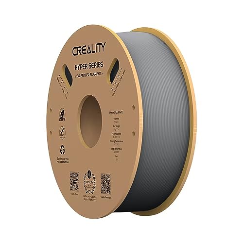 Creality 3D Drucker Filament, 1KG Hyper PLA Filament für Schnellen 3D Druck, 1,75 mm Ender PLA Filament ohne Verheddern, Starke Haftung & Überhang Leistung, Genauigkeit +/- 0,03 mm von Creality