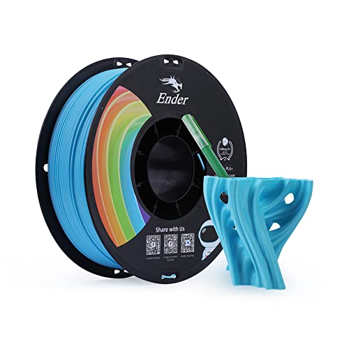 Creality Ender PLA+ Filament für 3D-Drucker, 1,75mm 3D Druck Filament, 1kg Spule, Maßgenauigkeit +/- 0,02mm, passend für die meisten FDM 3D Drucker, Blau von Creality