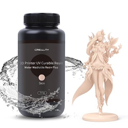 Creality Official Upgrade Water Washable Resin for 3D Printer, 405nm High Precision UV-Curing 3D Printer Resin with Low Viscosity, Fast Printing Photopolymer Resin for LCD 3D Printing von Creality