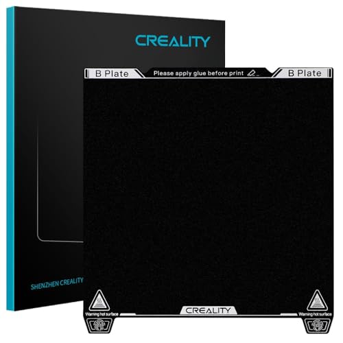 Creality Offiziell K1 Max Build Plate PEI Blatt 315 x 310mm strukturierte entfernbare flexible Frühlingsoberfläche für Ender 3 S1 Plus K1 Max 3D Drucker (ohne magnetische Basis) von Creality